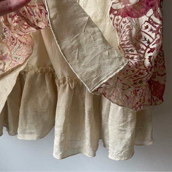 Linea Domani vintage 90s midi dress with tiered hem 10 - Picture 6 of 10